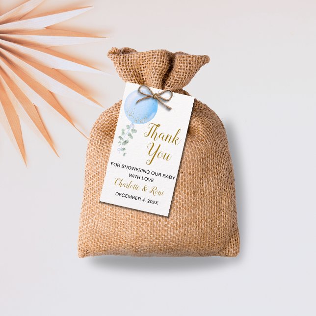 Étiquettes-cadeau Bébé garçon douche Favor balise / Merci balise (Créateur téléchargé)