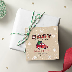 Étiquettes Cadeau Bébé Il fait froid dehors Baby shower de Noël