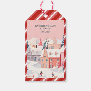 Étiquettes-cadeau Bébé Il fait froid dehors Hiver baby shower à thèm