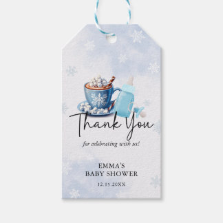 Étiquettes-cadeau Bébé il fait froid dehors merci hiver