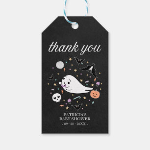 Étiquettes-cadeau Bébé mignon fantôme Halloween Baby shower Merci