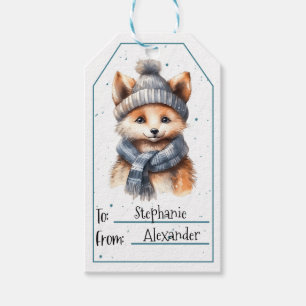 Étiquettes-cadeau Bébé mignon Fox Tags cadeaux