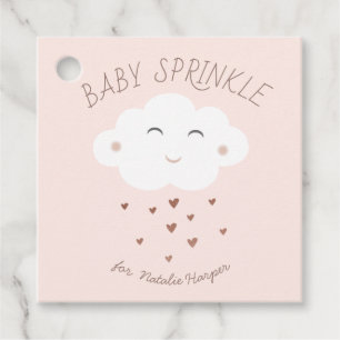 Étiquettes Cadeau Bébé nuage mignon sprinkle