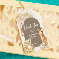 Bébés animaux baby shower d'arc de bouho merci