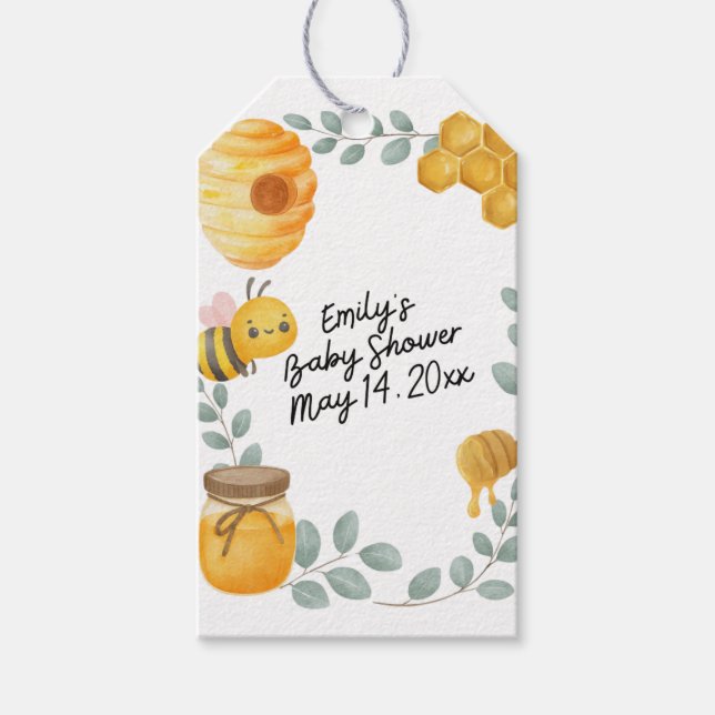 Étiquettes-cadeau Bee Baby Shower Favor Bag (Devant)