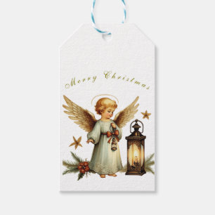 Étiquettes-cadeau Belle Ange de Noël Vintage