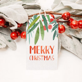 Étiquettes-cadeau Belle aquarelle Lettrée main Berry & Branche