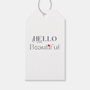 Étiquettes-cadeau BELLE Bonjour, Cadeau Romantique pour Elle Manuel