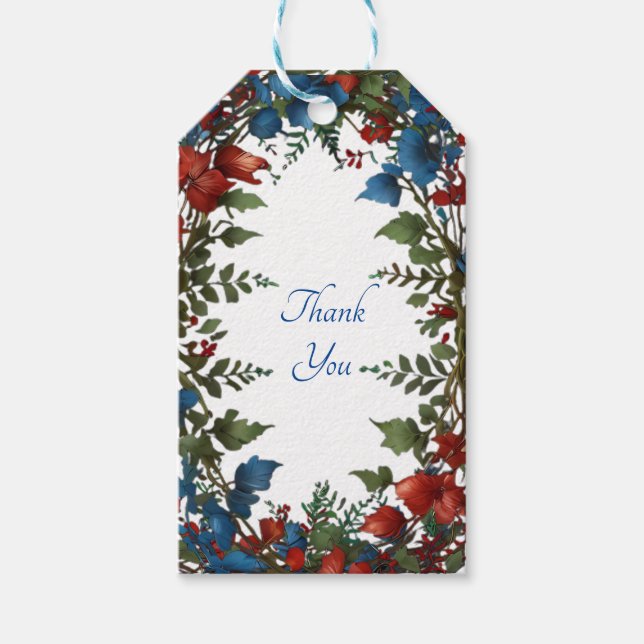 Étiquettes-cadeau Belle, élégante et fantaisie décoration mariage à  (Devant)