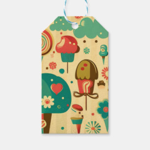 Étiquettes-cadeau Belle glace vintage rétro