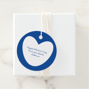 Étiquettes Cadeau Belle salle de classe de coeur bleu garçons Saint 