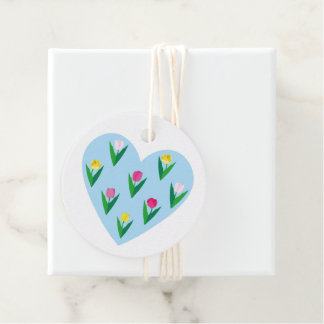 Étiquettes Cadeau Belles tulipes. Étiquettes-cadeaux