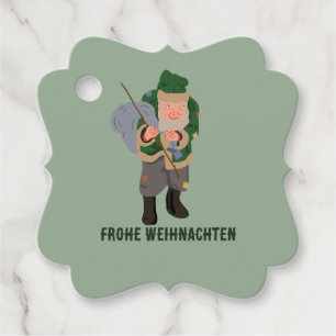 Étiquettes Cadeau Belsnickel Frohe Weihnachten Vers De