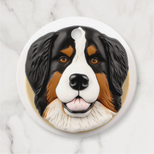 Étiquettes Cadeau Bernese Mountain Dog 3D Inspiré