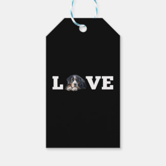 Étiquettes-cadeau Bernese Mountain Dog Love Pet Love