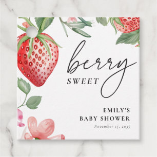 Étiquettes Cadeau Berry Sweet Floral Baby shower
