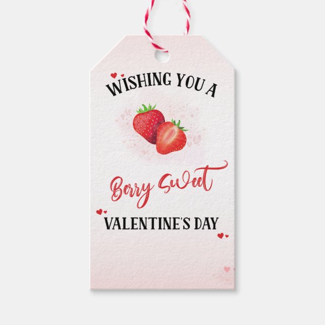 Étiquettes-cadeau Berry Sweet Gift Tags valentine's day Gifts Card (Devant)