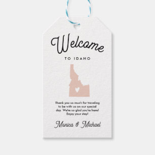 Étiquettes-cadeau Bienvenue à IDAHO Mariage ANY COLOR! !