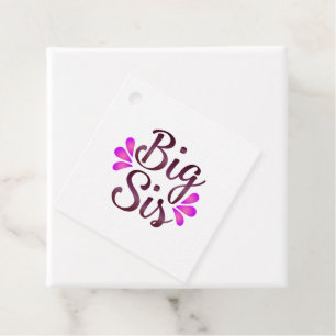 Étiquettes Cadeau Big Sis