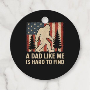 Étiquettes Cadeau Bigfoot Patriotique Un Papa Comme Moi Est Dur à Tr