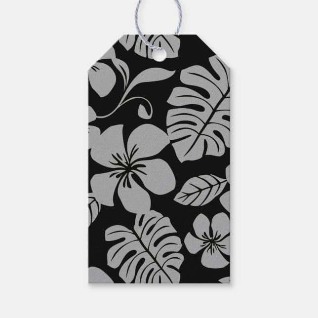 ÉTIQUETTES-CADEAU BIKINI ROSE (NOIR/GRIS) (Devant)