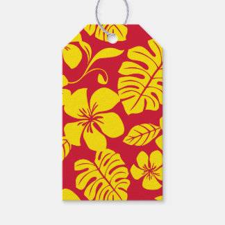 ÉTIQUETTES-CADEAU BIKINI ROSE (ROUGE/OR)