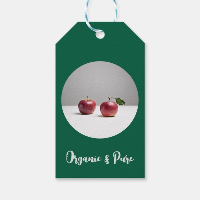 Étiquettes-cadeau Biologique & Pur (Devant)
