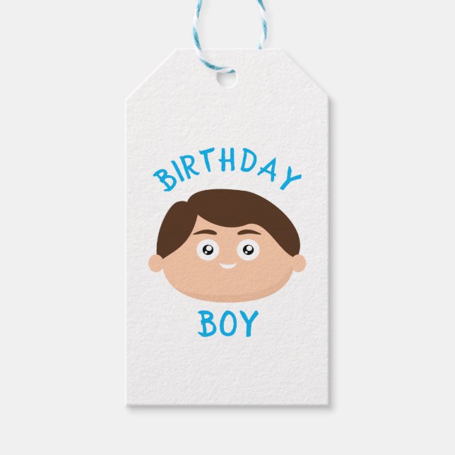 Étiquettes-cadeau Birthday Boy (Devant)