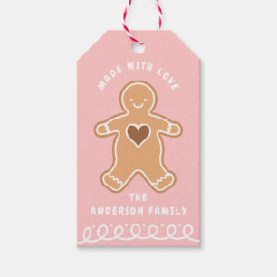 Étiquettes-cadeau Biscuit au gingembre fait avec amour