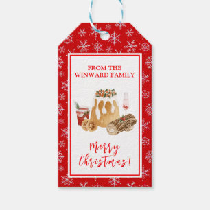 Étiquettes-cadeau Biscuits de Noël Pudding de Noël