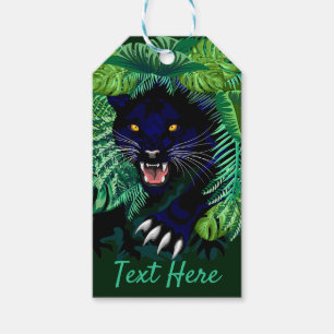 Étiquettes-cadeau Black Panther Spirit of the Jungle