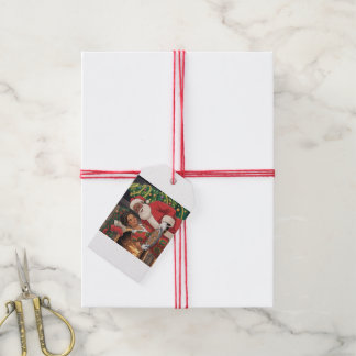 Étiquettes-cadeau Black Santa & Mrs. Claus Christmas Tag