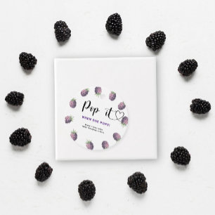 Étiquettes Cadeau Blackberry Pop it Quand elle pop