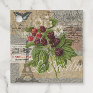 Étiquettes Cadeau Blackberry vintages et collection d'art Ephemera