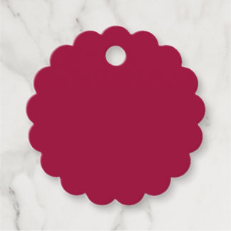Étiquettes Cadeau Blanc Créez votre propre - Rouge cerisier