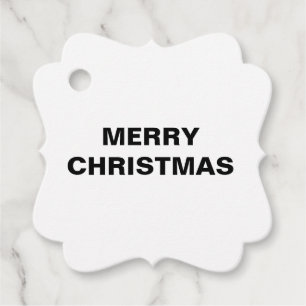 ÉTIQUETTES CADEAU BLANC JOYER NOËL BALISES SIMPLES BALISES FAVORISÉE