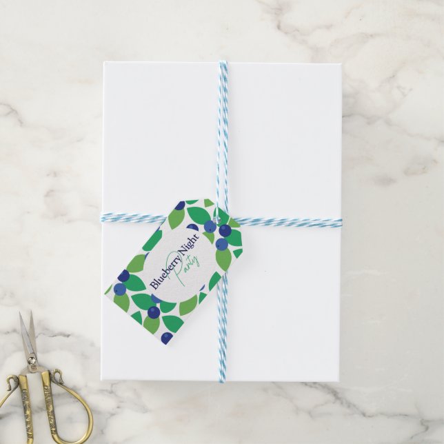 Étiquettes-cadeau Bleu. (With Twine)