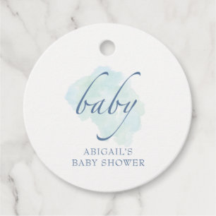 Étiquettes Cadeau Bleu bébé, Baby shower