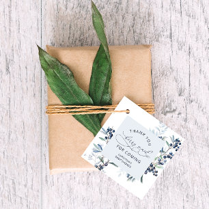Étiquettes Cadeau Bleu Merci Berry Beaucoup Favoriser Tags