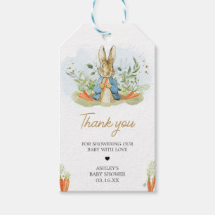 Étiquettes-cadeau Bleu Peter Rabbit Baby shower Favoriser Tags