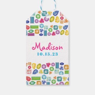 Étiquettes-cadeau BLING BLING Gemstone Anniversaire Cadeau Bat mitzv