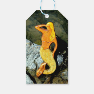 Étiquettes-cadeau blonde lookout mermaid