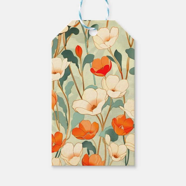 Étiquettes-cadeau Blossom vintage (Devant)
