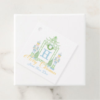 Étiquettes Cadeau Blue Nutcrackers Chinoiserie Christmas Gift Tags