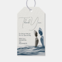 Blue Ocean Watercolor Mariage Merci Favoriser