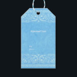 Étiquettes-cadeau Blue Rustic Paisley Country Mariage de l'Ouest<br><div class="desc">Bleu Rustique Paisley Country Western Mariage Tags cadeaux. Customisez comme vous voulez. Éléments correspondants disponibles.</div>