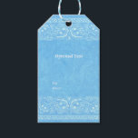 Étiquettes-cadeau Blue Rustic Paisley Country Mariage de l'Ouest<br><div class="desc">Bleu Rustique Paisley Country Western Mariage Tags cadeaux. Customisez comme vous voulez. Éléments correspondants disponibles.</div>