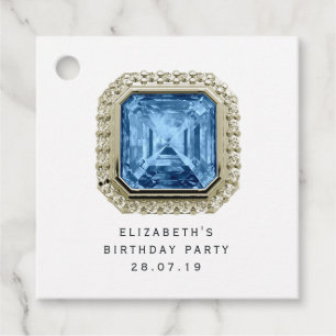 Étiquettes Cadeau Blue Topaz Décembre Pierre de naissance