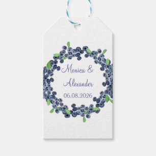 Étiquettes-cadeau Blueberries Fruits de bleuets Fruits de mariage