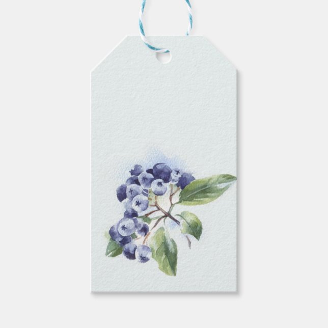 Étiquettes-cadeau Blueberry (Devant)